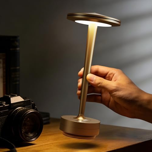 Cordless Rechargeable LED Table Lamp Set of 2 Bronze - Image 5