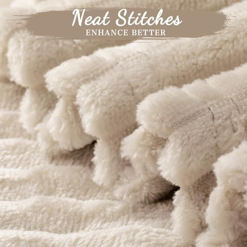 Buryeah 24 Pcs Flannel Blankets Bulk,Fall Outdoor Wedding, Khaki - Image 2