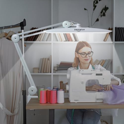 20-Inch LED Desk Lamp with Clamp, 24W 2200LM, White - Image 6