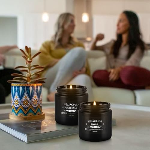 YOROXRG Scented Candles Gifts Set 12 Pack Soy Wax Travel Tin Jar Candles for Home 3.05 OZ for Mom for Christmas, Birthday, Thanksgiving, Mother's Day,Father'Day(Black) - Image 5
