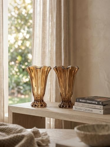 Tall Tapered Glass Vases for Centerpieces, Flowers Vase Set Home Decor - Image 6