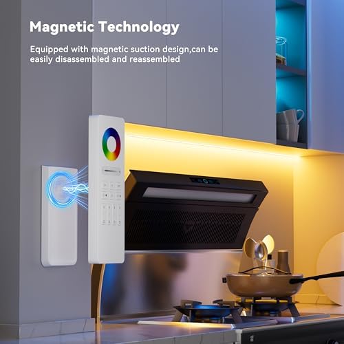 PAUTIX Matter WiFi LED Controller Kit ML5 Compatible with Tuya APP/Homekit/Smart Life/Alexa/Google Home/Siri, DC12-48V Dimmable with RF Remote for Single Color/CCT/RGB/RGBW/RGBCCT LED Strip Lights - Image 3