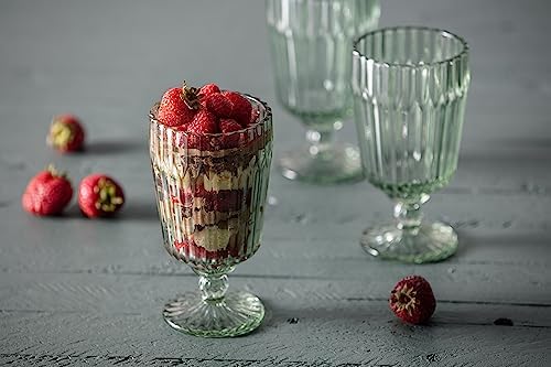 Fortessa Archie Glass Drinkware, Goblet Glass (Set of 6), 14.2 Ounce, Sage - Image 4