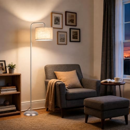 TJOY Floor Lamp, ‌Silver‌ Standing Floor Lamp for LivingRoom with 3CCT Bulb - Image 3