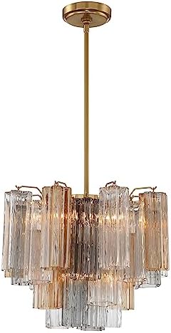 Crystorama Addis 4 Light Aged Brass Chandelier - Image 2
