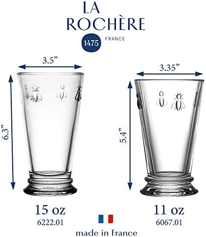 La Rochere Napoleon Bee Double Old Fashioned Tumbler Set of 6 – La Rochere Bee Glassware Sets – Fancy Glassware Drinking Glasses (15 oz) - Image 7