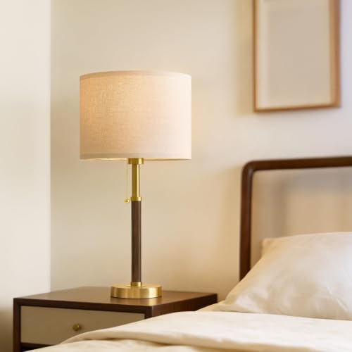 Wood Table Lamps 22" Mid Century Modern Lamps for Bedroom Living Room Lamps - Image 6