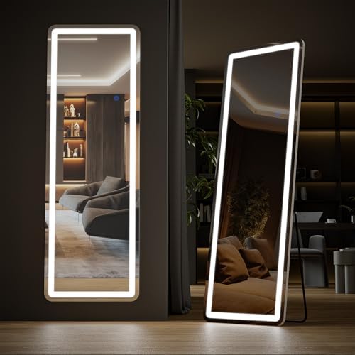 OLIXIS 16"x 60" Full Length Mirror with Lights, LED Body Mirror by OLIXIS
