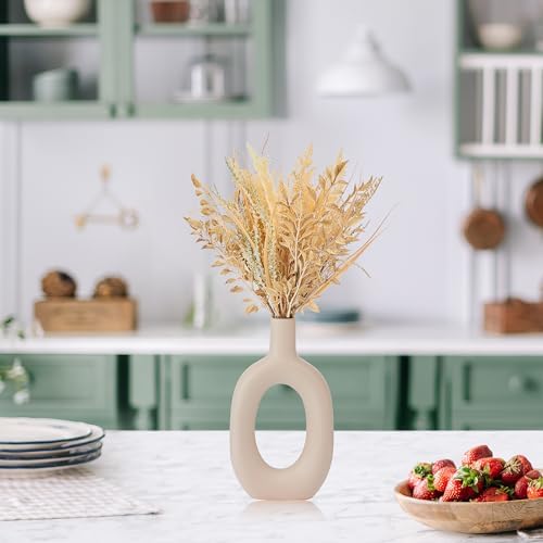 Elements Natural Dried Flowers in Circular Ceramic Vase - Image 6