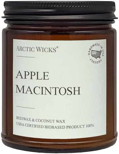 Arctic Wicks Fall Candle Set, 3 Pack 9oz, Coconut Beeswax, Non-Toxic - Image 4