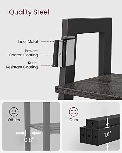 VASAGLE Ladder Shelf, Bookcase Book Shelf, Storage Shelves, 4-Tier, 22In - Image 6