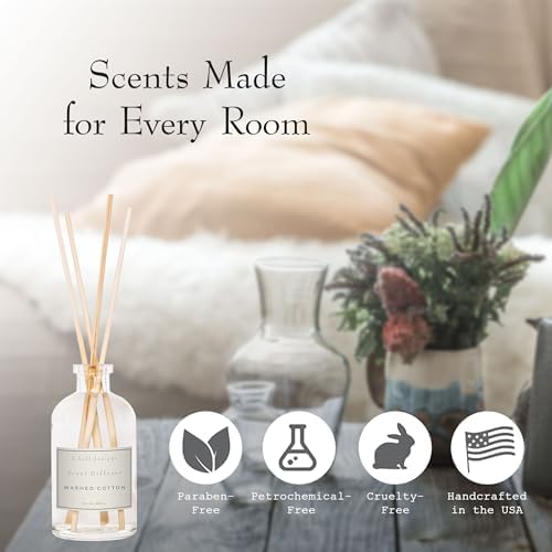 K. Hall Designs Washed Cotton Boxed Diffuser Kit, Refreshing Clean Scent - Image 2