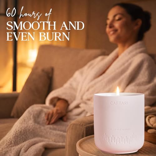 CAFTARI Luxury Aromatherapy Candle | Rose & Sandalwood Scented | 60 Hour Burn | Clean Coconut Soy Wax | Vegan, Gift-Ready Candle for Sleep & Home Spa Feel | Dolce Far Niente - Image 5