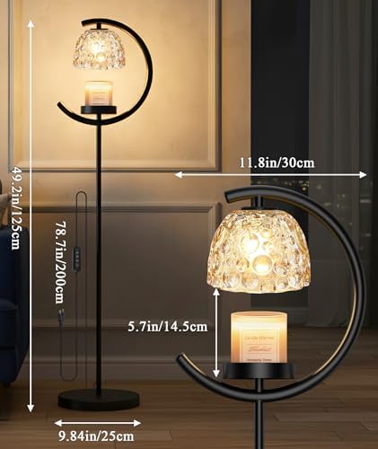 seenlast Candle Warmer Floor Lamp with Timer and Dimmer - Image 5