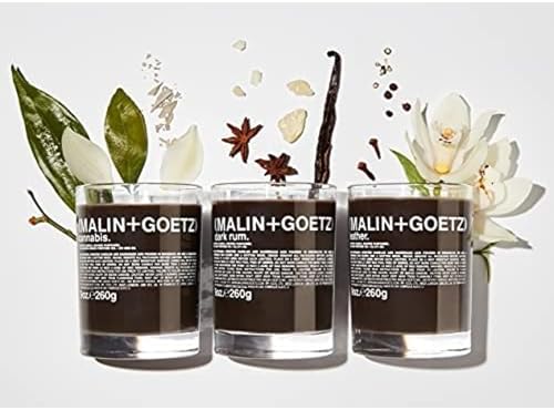 MALIN+GOETZ 9oz Scented Candle | Hand-Poured Soy Wax with Unique Fragrance Blends | Clean-Burning, Vegan & Cruelty-Free | Bergamot, Sage, Otto, Tomato, Strawberry, Cannabis, Dark Rum & Leather - Image 6