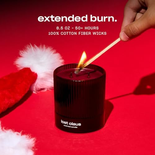 Lost Claus Scented Holiday Candle by Snif, Spicy, Gourmand, Woody Scent, 50+ Hours, 100% Cotton Fiber Wicks, Soy Wax Blend, Non-Toxic, Vegan, 8.5oz - Image 5