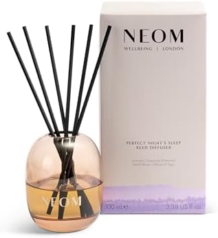 NEOM Perfect Night's Sleep Reed Diffuser, 100ml I Lavender, Chamomile and Patchouli I 100% Natural Fragrances I Lasts 12 Weeks I Refillable and Reusable by NEOM