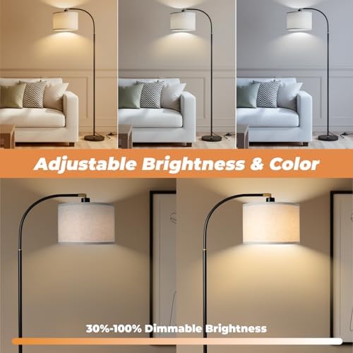 LALISU Arc Floor Lamps Modern Standing Remote Floor Lamp for Living Room - Image 2