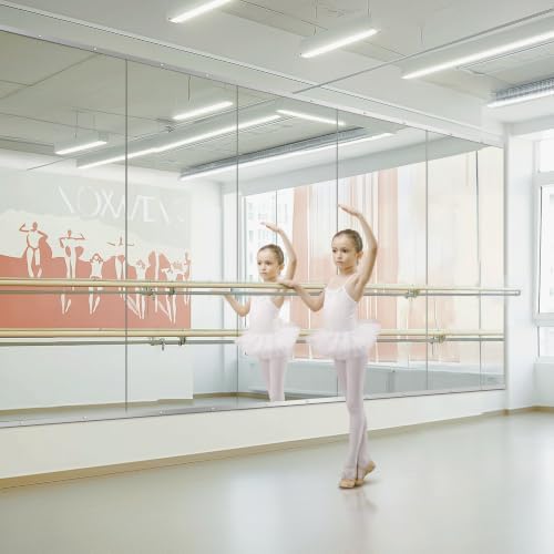 Home Gym Mirror for Wall, 70x24x2PCS Frameless Full Length Mirror, Silver - Image 3