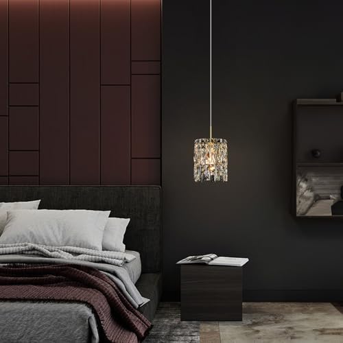 Modern K9 Gold Crystal Pendant Lights Kitchen Island,1 Lighting - Image 2
