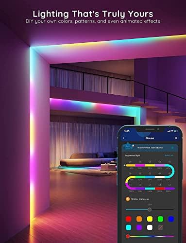 Govee 65.6ft RGBIC LED Strip Lights, Work with Alexa and Google Assistant - Image 2