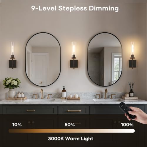 Battery Operated Wall Sconce Set of 2 with Remote Control,Fast Charging,Wireless Wall Lights for Living Room Bedroom Hallway,Oil-Rubbed Bronze - Image 5