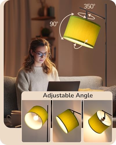 EDISHINE Modern Floor Lamps for Living Room, 64.7" Green Standing Lamp - Image 3