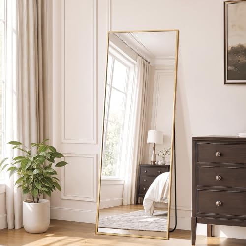 DUMOS 56"x15" Full Length Mirror with Stand, Full Body Floor Mirror by DumosLifestyle