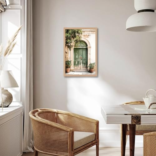skysoon Mallorca Green Door Wall Art, Boho Mediterranean Architecture Print - Image 6