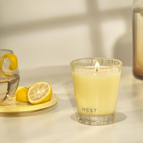 NEST New York Scented Classic Candle, Sunlit Yuzu & Neroli - 8.1 oz - Up to 60-Hour Burn Time - Reusable Glass Vessel - Image 3