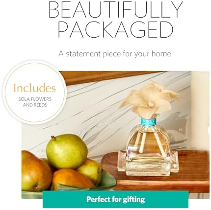 AGRARIA AirEssence Flower and Reed Diffuser Set, Handmade Sola Flower Botanical Home Fragrance Set, Scented Oil Reed Diffuser Gift for All Occasions - Image 2