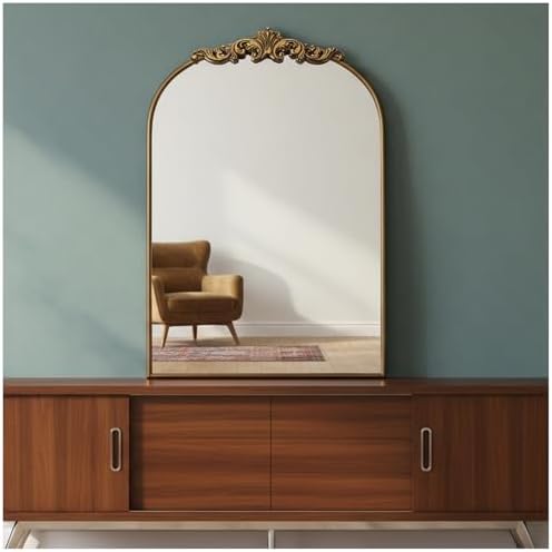 24x36in Ornate Baroque Wall Mirror - Image 6