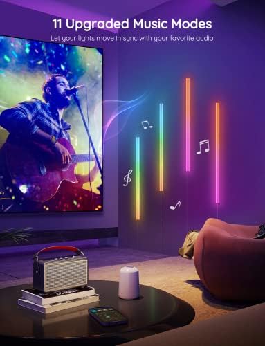 Govee Glide Wall Lights, Smart Gaming Light Bar, Works with SmartThings - Image 3