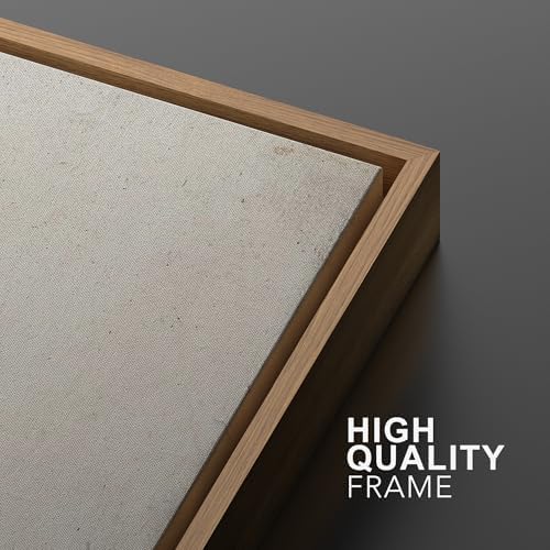SIGNWIN Framed Canvas Print Wall Art Set Pastel Industrial Grunge Landscape Abstract Shapes Illustrations Minimal Decorative Nordic Relax/Zen for Living Room, Bedroom, Office - 24"" x36 x2 Natural - Image 5