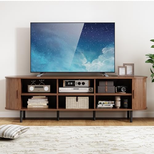 ComfyCorner 70.8" Mid Century Modern TV Stand with Sliding Doors for 65" TV - Image 4