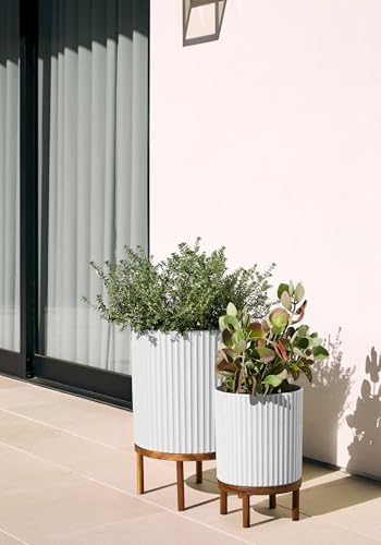 Veradek Demi Series Raised Duo Planters - Set of 2 Planters with Stands - Image 6