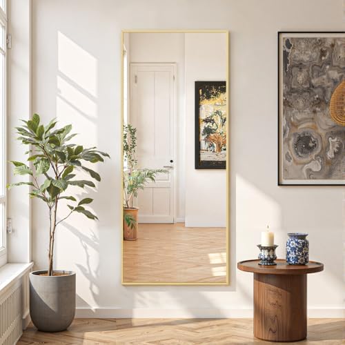 Mirror Full Length 56"x21", Rectangle Full Body Floor Mirrors with Stand - Image 2