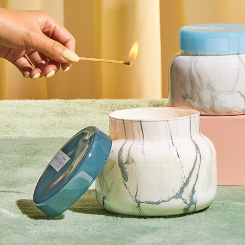 Capri Blue Scented Candles - Modern Marble Oversized Jar - Luxury Candles for Home Scented with Tropical Fruits & Sugared Citrus - Soy Wax Blend (Volcano, 28 oz) - Image 2