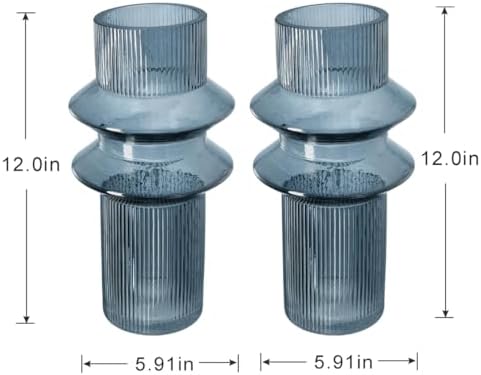Tall Tapered Glass Vases for Centerpieces, Flowers Vase Set Home Decor - Image 3