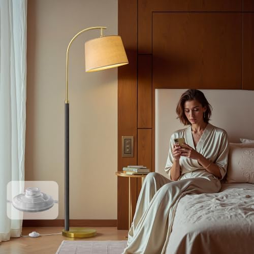 Real Wood Floor Lamps for Living Room Bedroom, 62" Mid Century Modern Lamp - Image 5