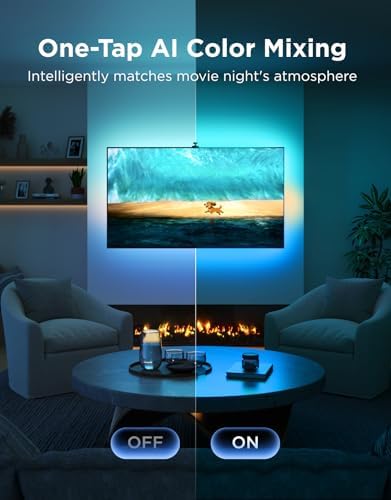 Govee TV Backlight 3 with Dual 4MP Lens, TV Lights Sync to 75-85 Inch TVs - Image 4