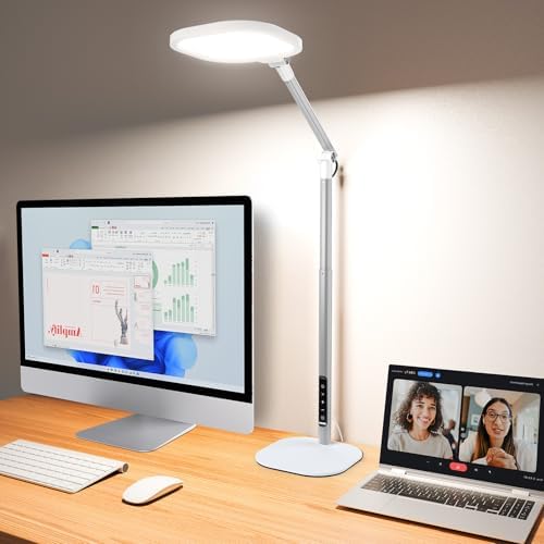 LitONES Tall LED Desk Lamps Home Office, Edge-Lit Eye-Care, 50 Light Modes by LitONES