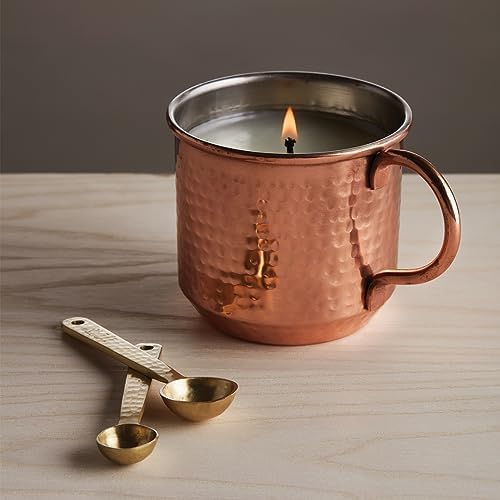 Thymes Simmered Cider Copper Candle, Warm and Spicy Apple Scented for Home, Notes of Apple, Clove, and Cardamom, Premium Gifts for Women & Men, Fall Decor (Copper Cup, 10 Oz) - Image 5