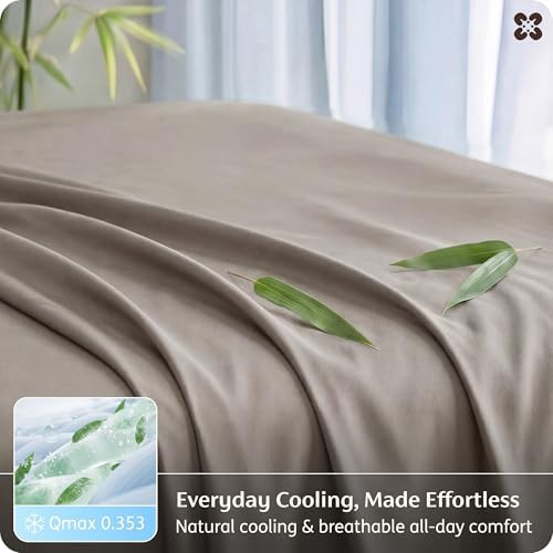 Bedsure PureWoven 100% Rayon Derived from Bamboo, King Size Sheets Set - Image 4