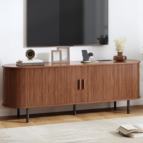 ComfyCorner 63" Mid Century Modern TV Stand with Sliding Doors for 65" TV by ComfyCorner