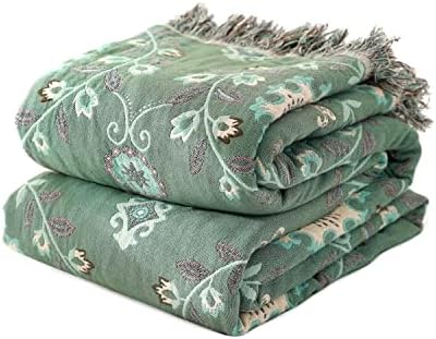LUTBM Boho Throw Blanket for Bed 60"x80", 100% Cotton Soft Couch Blankets by LUTBMFindYourFreeSpiritatHome
