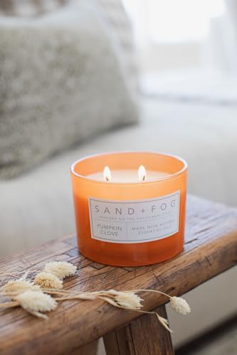Sand + Fog Scented Candle - Pumpkin Clove – Additional Scents and Sizes – 100% Cotton Lead-Free Wick - Luxury Air Freshening Jar Candles - Perfect Home Decor – 12oz - Image 6