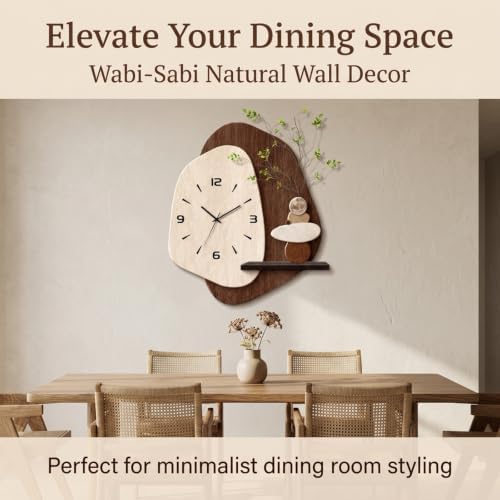 Modern 3D LED Wall Art Decor Silent Clock &Artificial Plant,Crystal Texture - Image 4