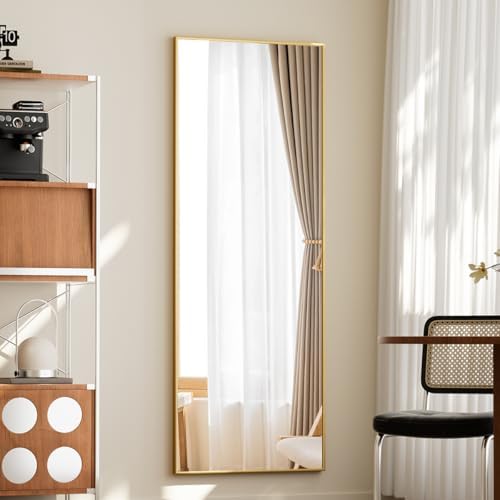 BEAUTYPEAK Full Length Mirror with Stand, 56"x21" Floor Mirror - Image 6