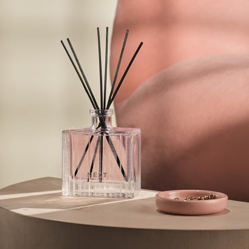 NEST New York Reed Diffuser, Himalayan Salt & Rosewater - The Wellness Collection - 5.9 fl oz - Fragrance for Up to 90 Days - Reusable, Refillable Glass Holder - Includes 8 All-Natural Reed Sticks - Image 5